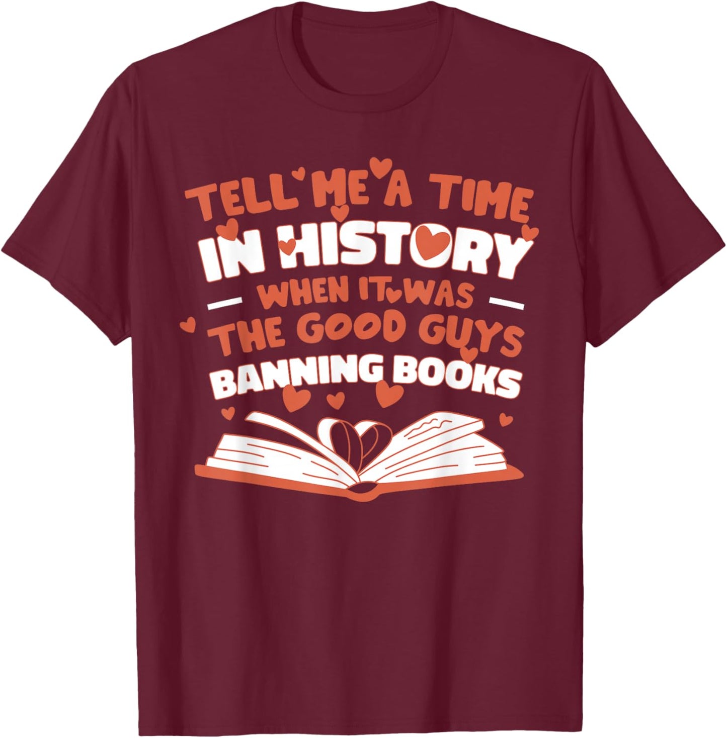 Banned Books Week Read Banned Books T-Shirt - T-Shirt | Maroon