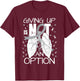 Lung Cancer Warrior T-Shirt - T-Shirt | Maroon