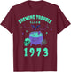 1973 funny Halloween Costume Birthday T-Shirt - T-Shirt | Maroon