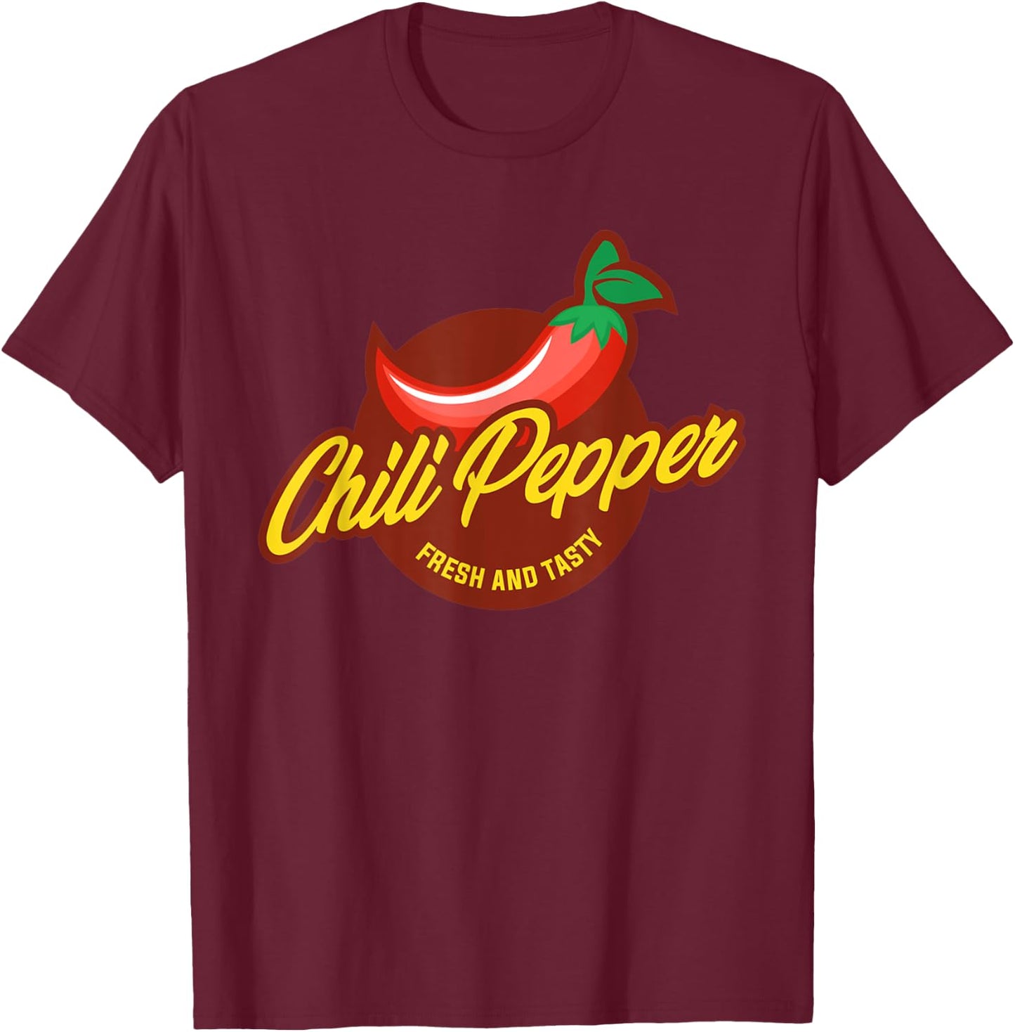 Chili Pepper Sauce Bottle Label Funny Halloween Costume T-Shirt - T-Shirt | Maroon