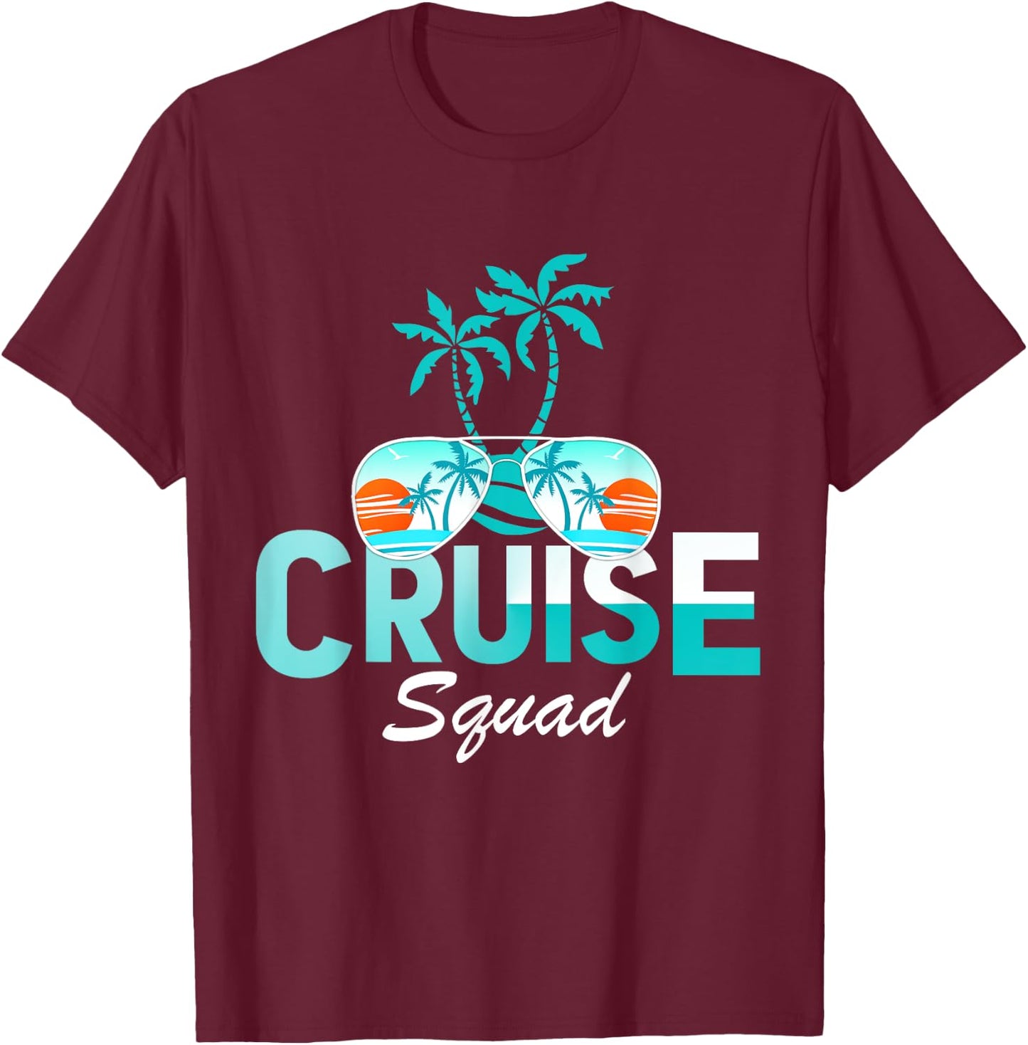 Cruise Squad Family Matching Cruise Trip Vacation Designs T-Shirt - T-Shirt | Maroon