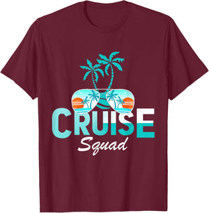 Cruise Squad Family Matching Cruise Trip Vacation Designs T-Shirt - T-Shirt | Maroon