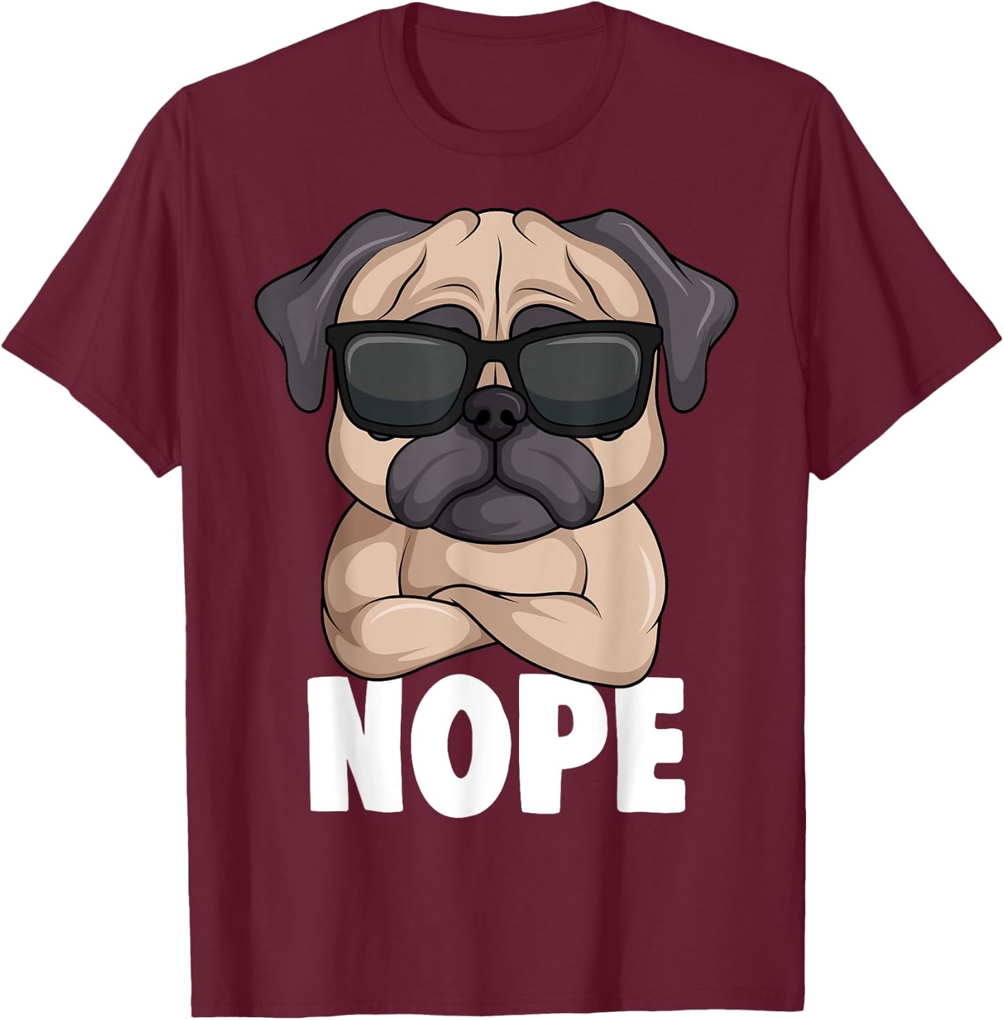 Pug Lover Dog Kids Boys Girls T-Shirt - T-Shirt | Maroon