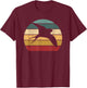 Retro Barn Swallow Bird T-Shirt - T-Shirt | Maroon