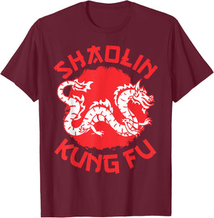 Shaolin Kung Fu Martial Arts Kung Fu T-Shirt - T-Shirt | Maroon