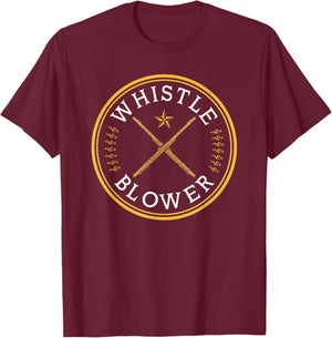 Transverse Flute, Whistle Blower, Funny Flutist T-Shirt - T-Shirt | Maroon
