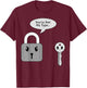 Locksmith Technician Lock Picker Key Maker Locksmithing T-Shirt - T-Shirt | Maroon