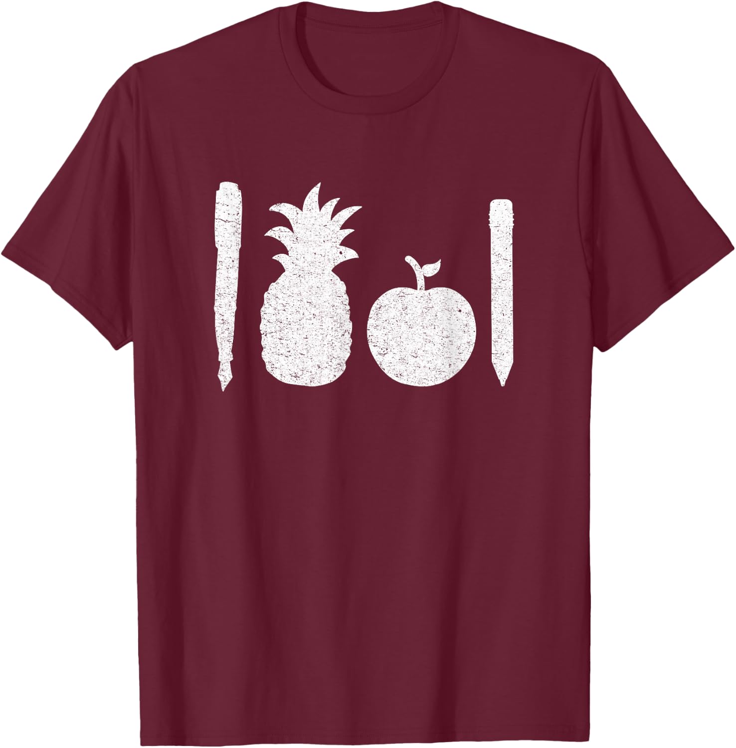 Pen Pineapple Apple Pen Funny Song Lover T-Shirt - T-Shirt | Maroon