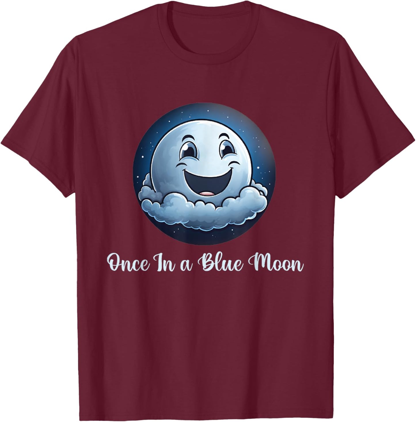 halloween costume Once in a Blue Moon T-Shirt - T-Shirt | Maroon