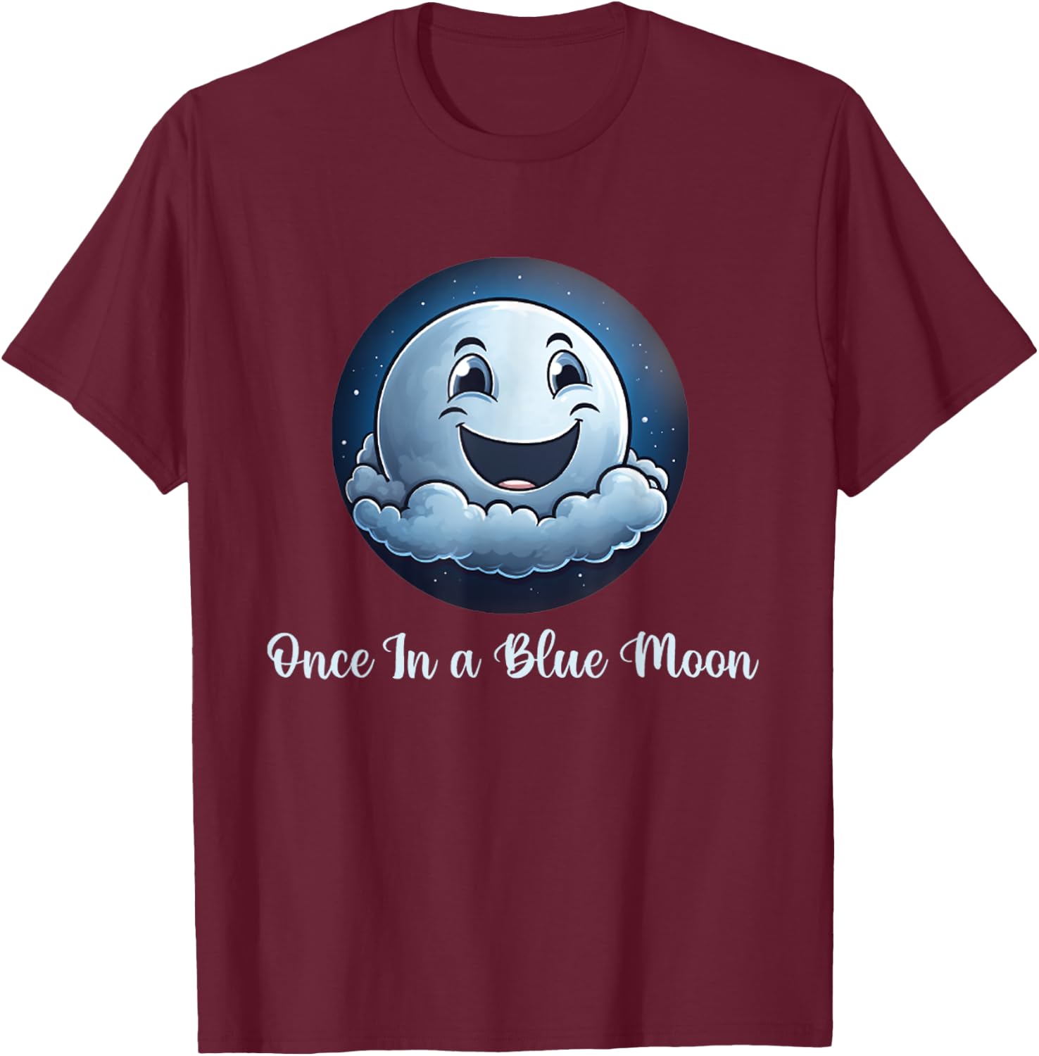 halloween costume Once in a Blue Moon T-Shirt - T-Shirt | Maroon