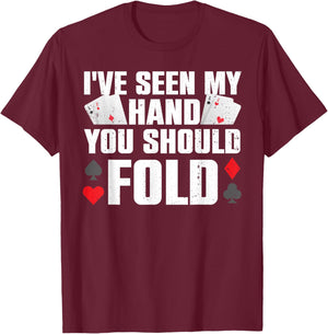 Funny Poker Player Art Women Gambler Casino Lover T-Shirt - T-Shirt | Maroon