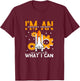 Cool Rocket Aerospace Engineering -Adults , Black, Small, Short Sleeve, Modern, , Pull On, Unique Graphic Design, Aerospace Engineer Only Few Can Do What I Can T-Shirt - T-Shirt | Maroon