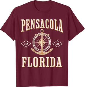 Pensacola Florida Beach Summer Vacation Women Kids T-Shirt - T-Shirt | Maroon
