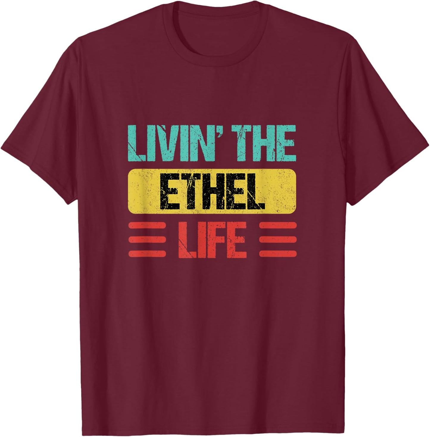 Ethel Name T-Shirt - T-Shirt | Maroon