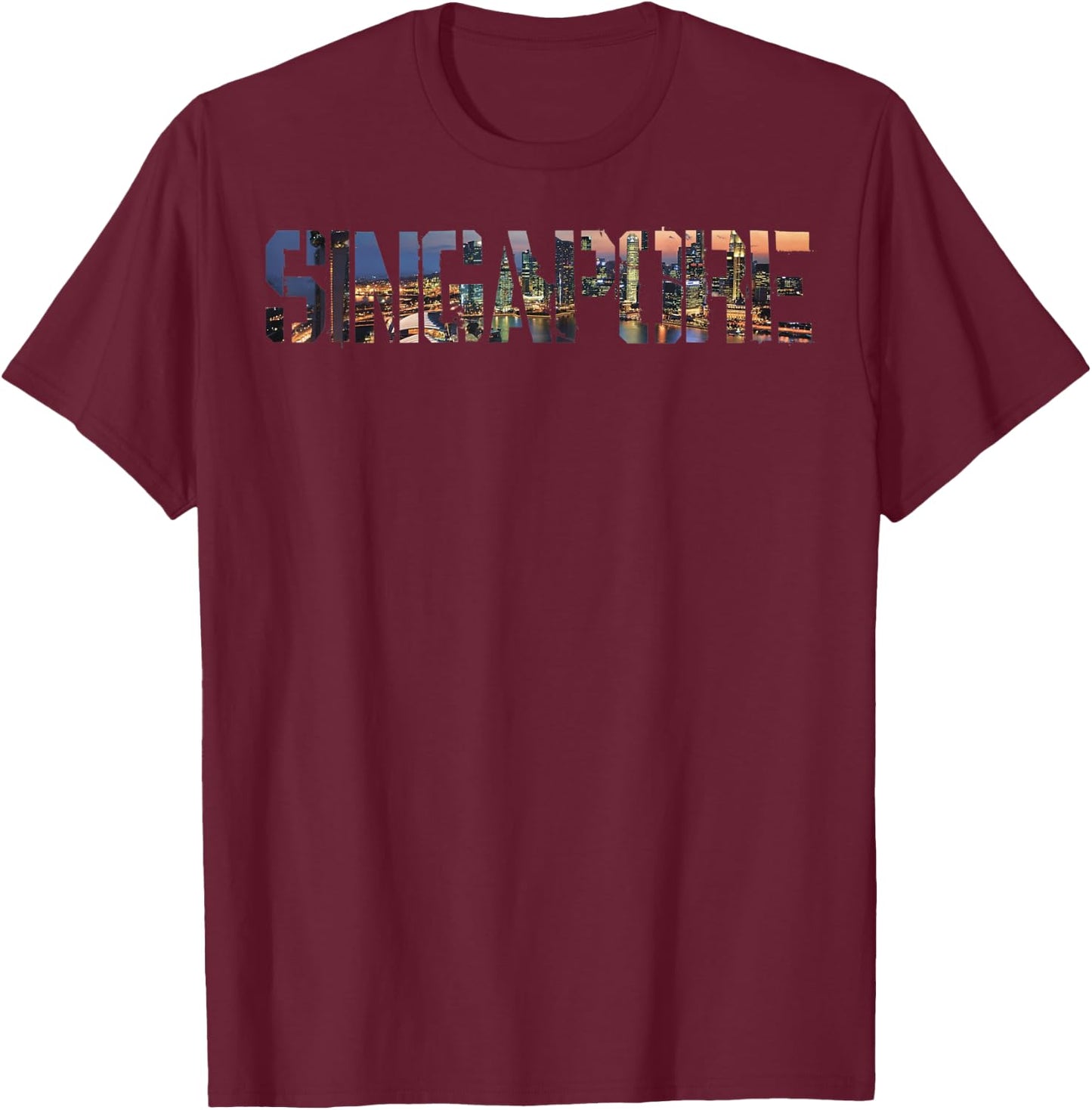 Singapore souvenir gift women T-Shirt - T-Shirt | Maroon