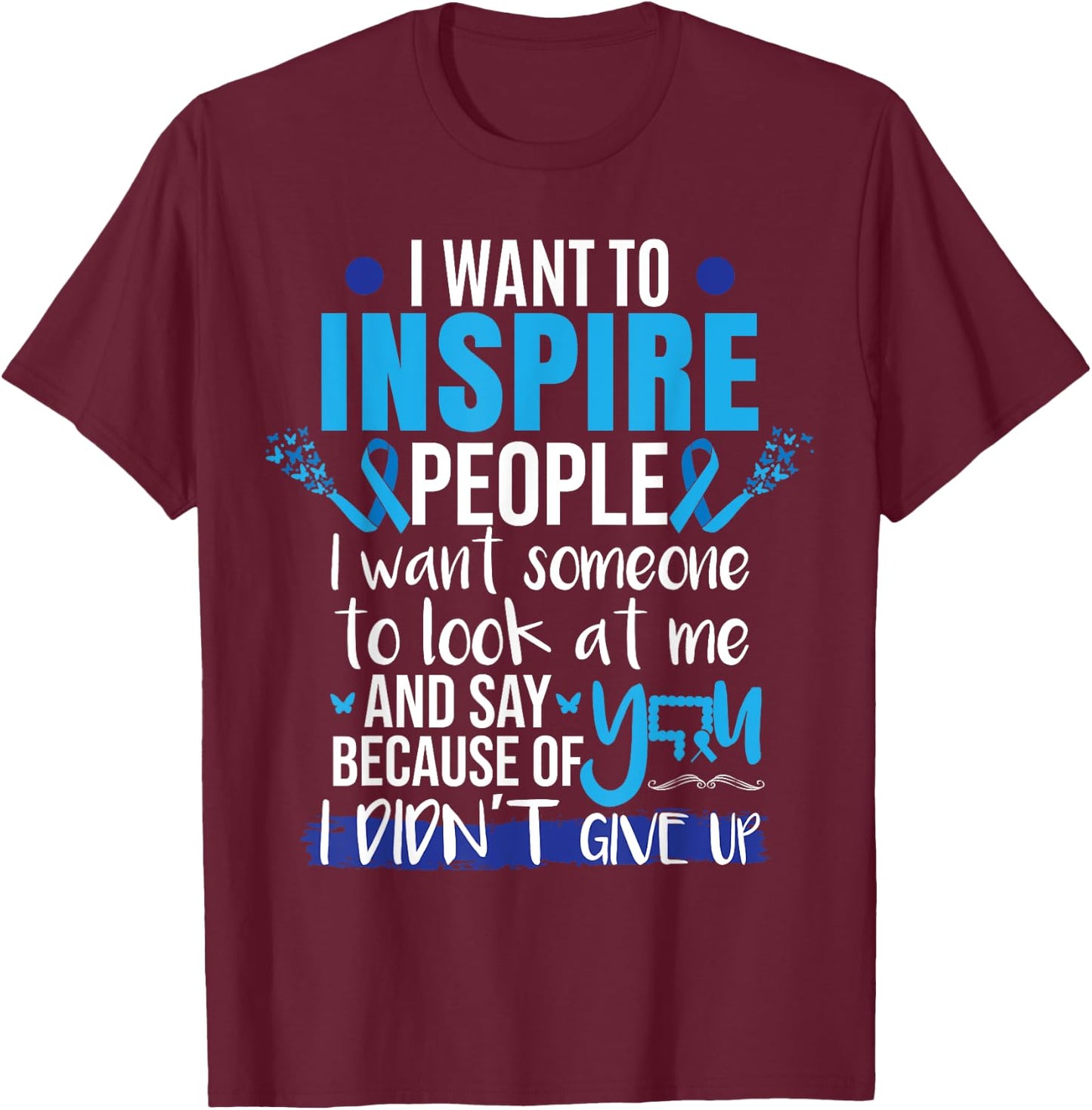 Colon Cancer Survivor T-Shirt - T-Shirt | Maroon