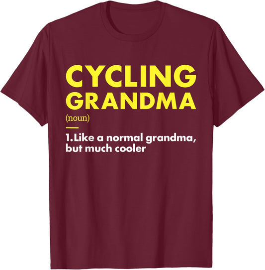 Sport Grandma Definition Cycling T-Shirt - T-Shirt | Maroon