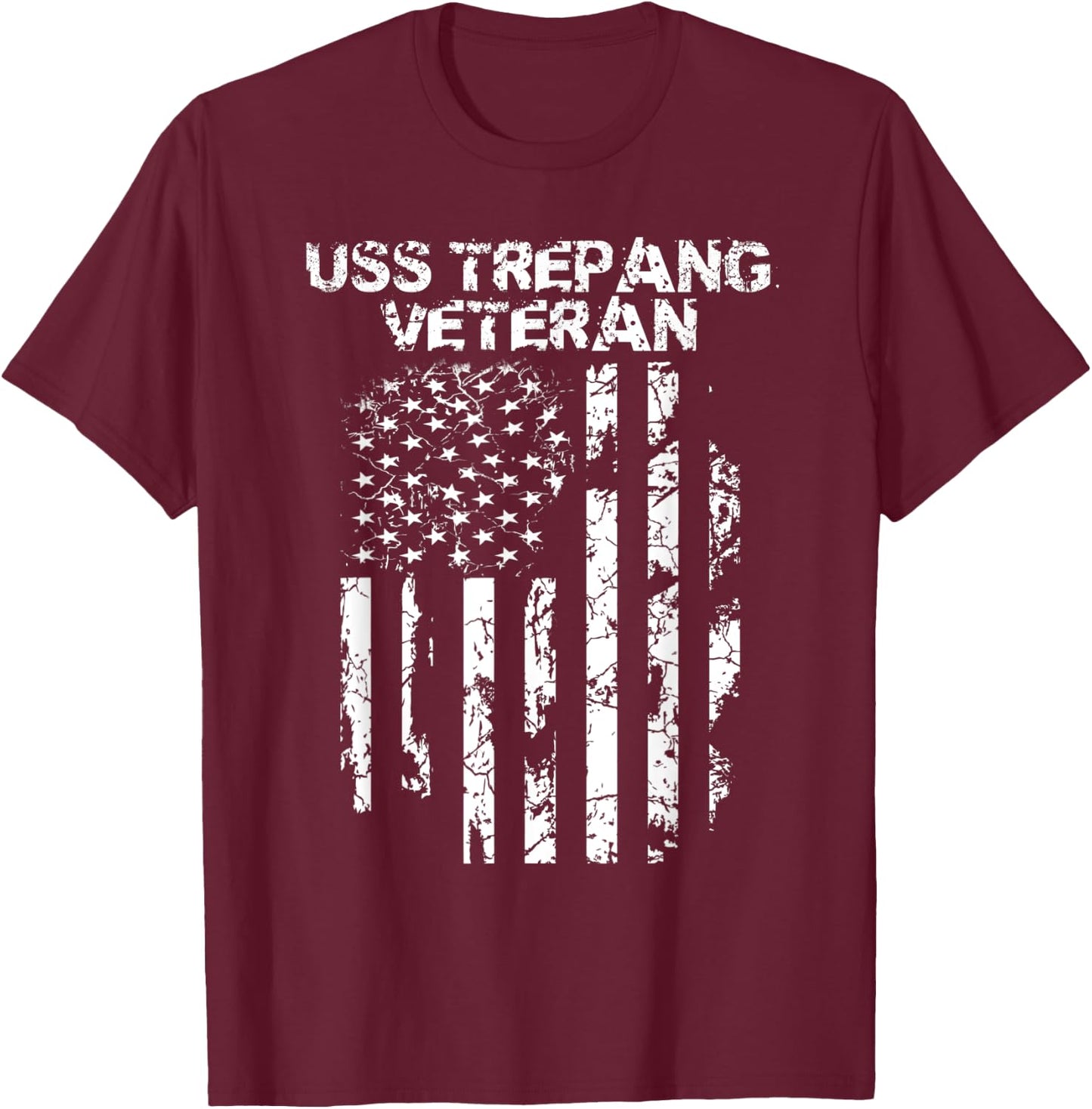USS Trepang Veteran T-Shirt - T-Shirt | Maroon