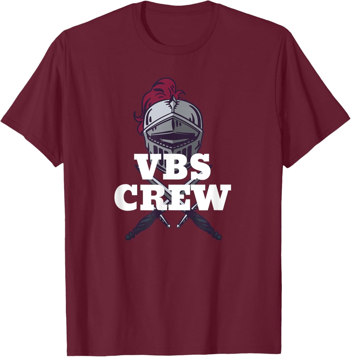 I Love VBS 2025 Knights Vacation Bible School Knight T-Shirt - T-Shirt | Maroon