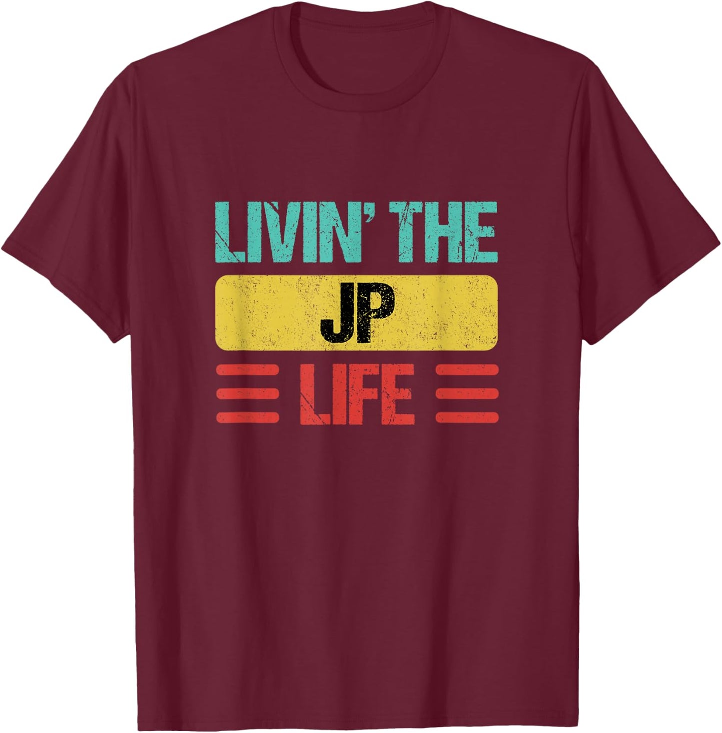 Jp Name T-Shirt - T-Shirt | Maroon