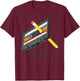 Retro Cassette Tape Pencil 70's 80's 90's Music Mixtape T-Shirt - T-Shirt | Maroon
