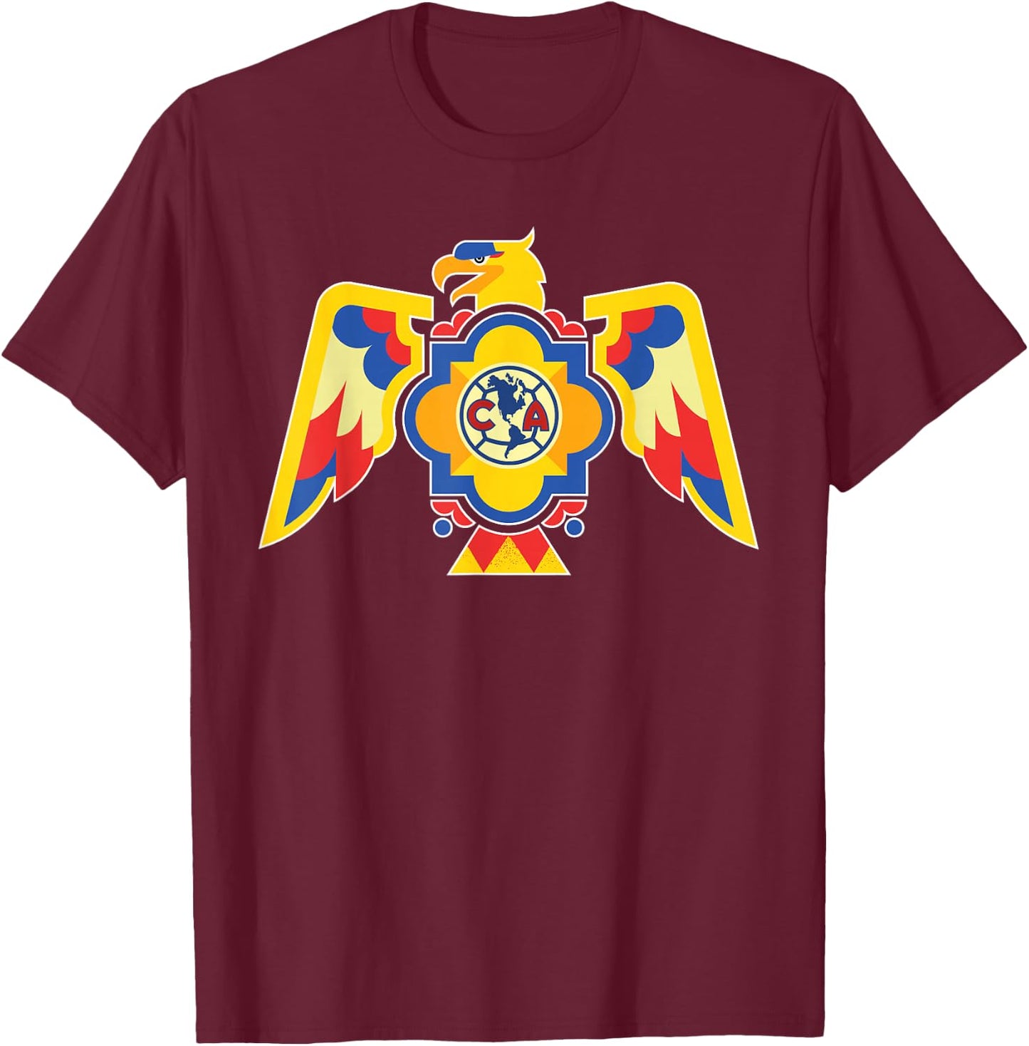 Club America - Score Big with Our Exclusive Collection T-Shirt - T-Shirt | Maroon
