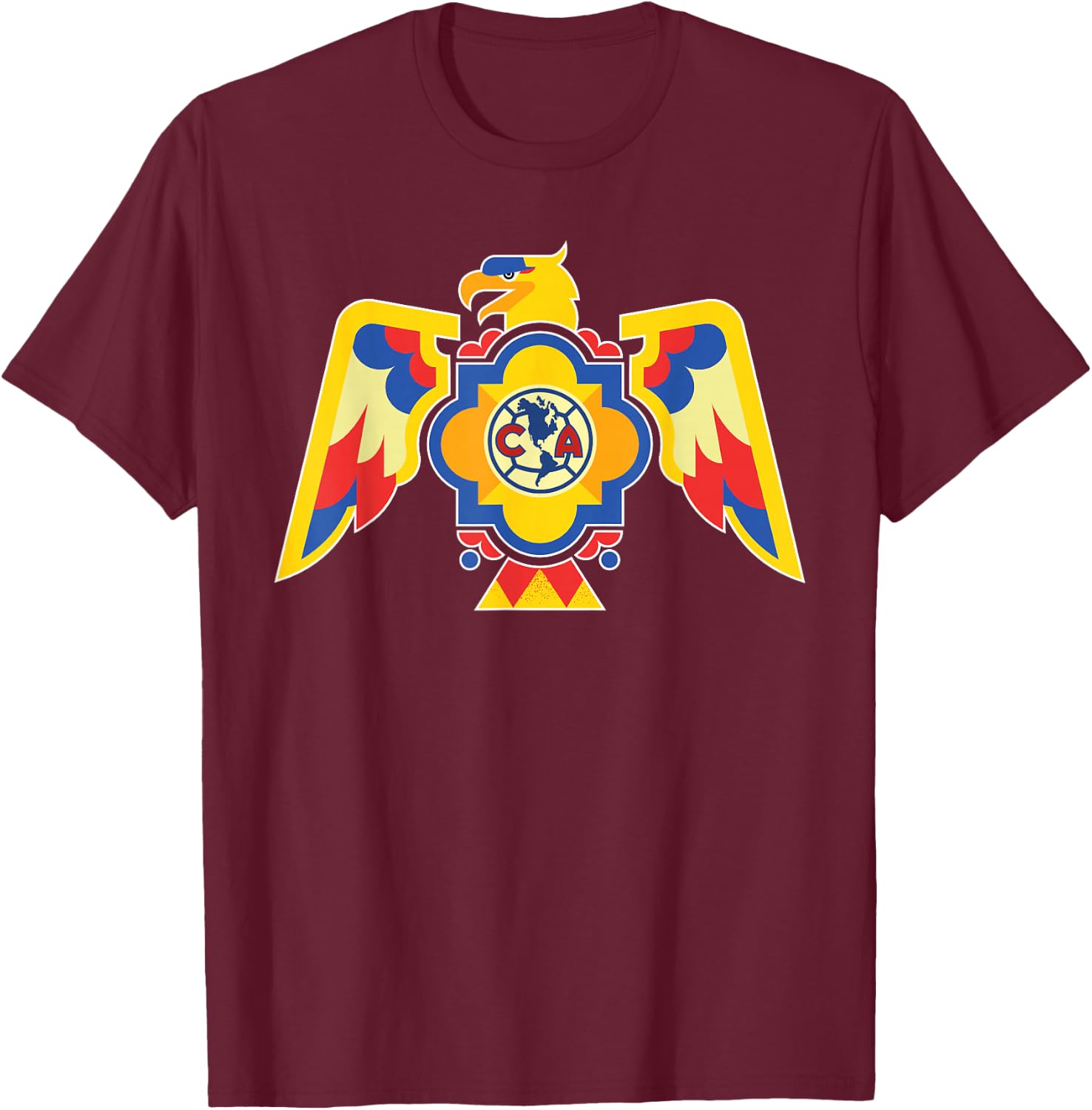 Club America - Score Big with Our Exclusive Collection T-Shirt - T-Shirt | Maroon