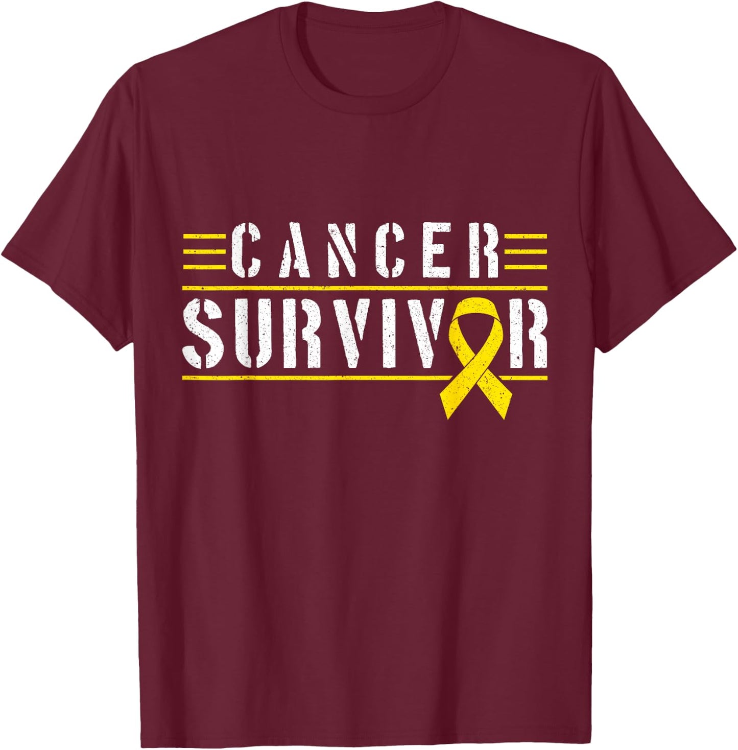 Childhood Cancer Survivor T-Shirt - T-Shirt | Maroon