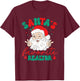 Santa's Favorite Realtor Funny Real Estate Agent Christmas Women Kids Men T-Shirt - T-Shirt | Maroon