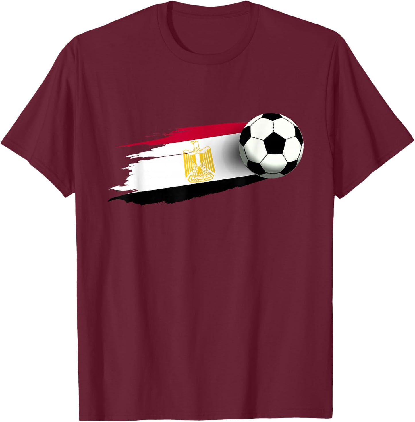 Egypt Flag Jersey Egyptian Soccer Team Egyptian T-Shirt - T-Shirt | Maroon