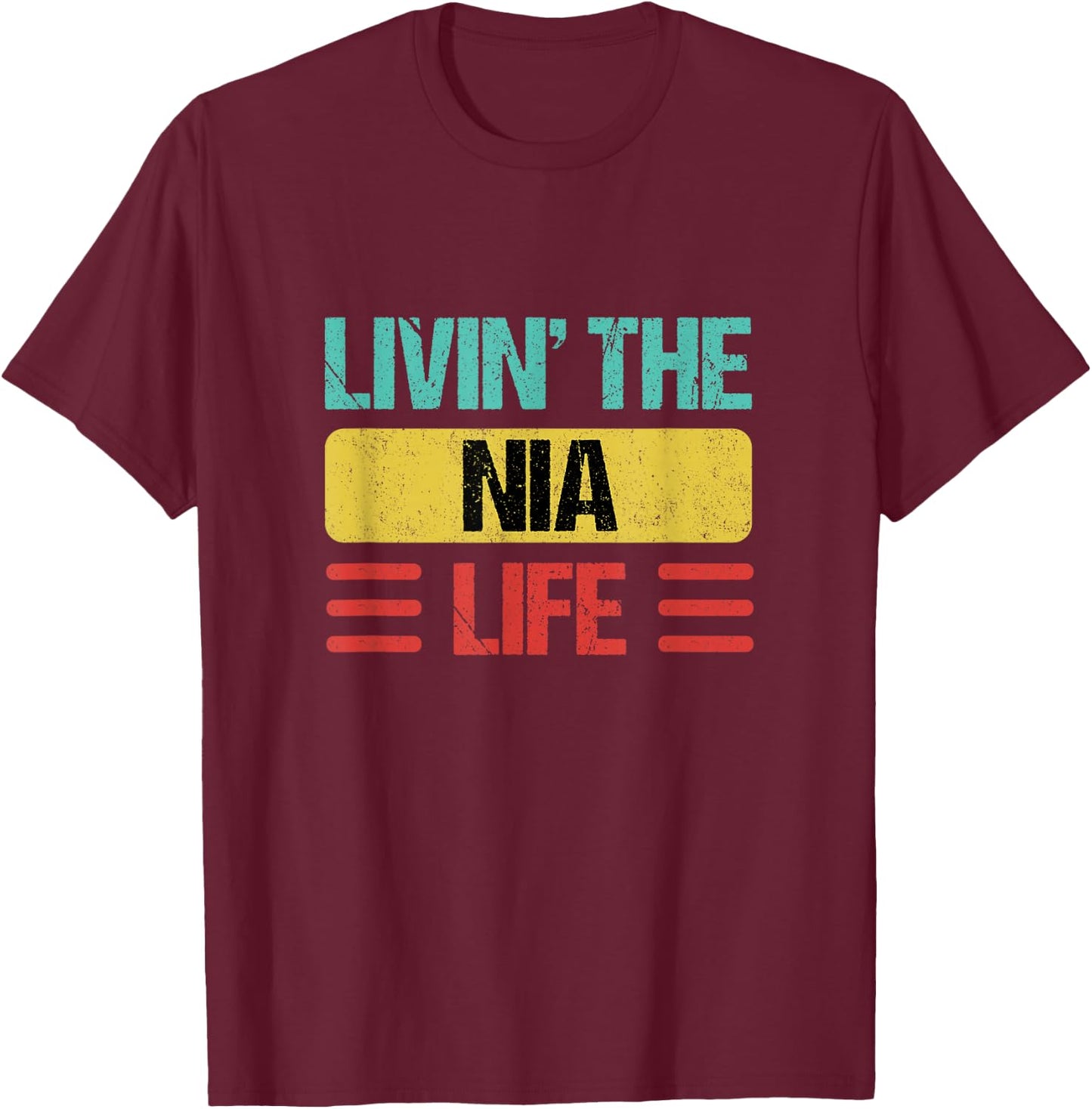 Nia Name T-Shirt - T-Shirt | Maroon