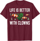 Cute Love Ocean Animals Fish Tank Humor Designs Funny Aquarium Clown Fish Gift Women Fish Lovers T-Shirt - T-Shirt | Maroon