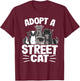 Adopt A Street Cat Skunk Rat Raccoon Women Kids T-Shirt - T-Shirt | Maroon