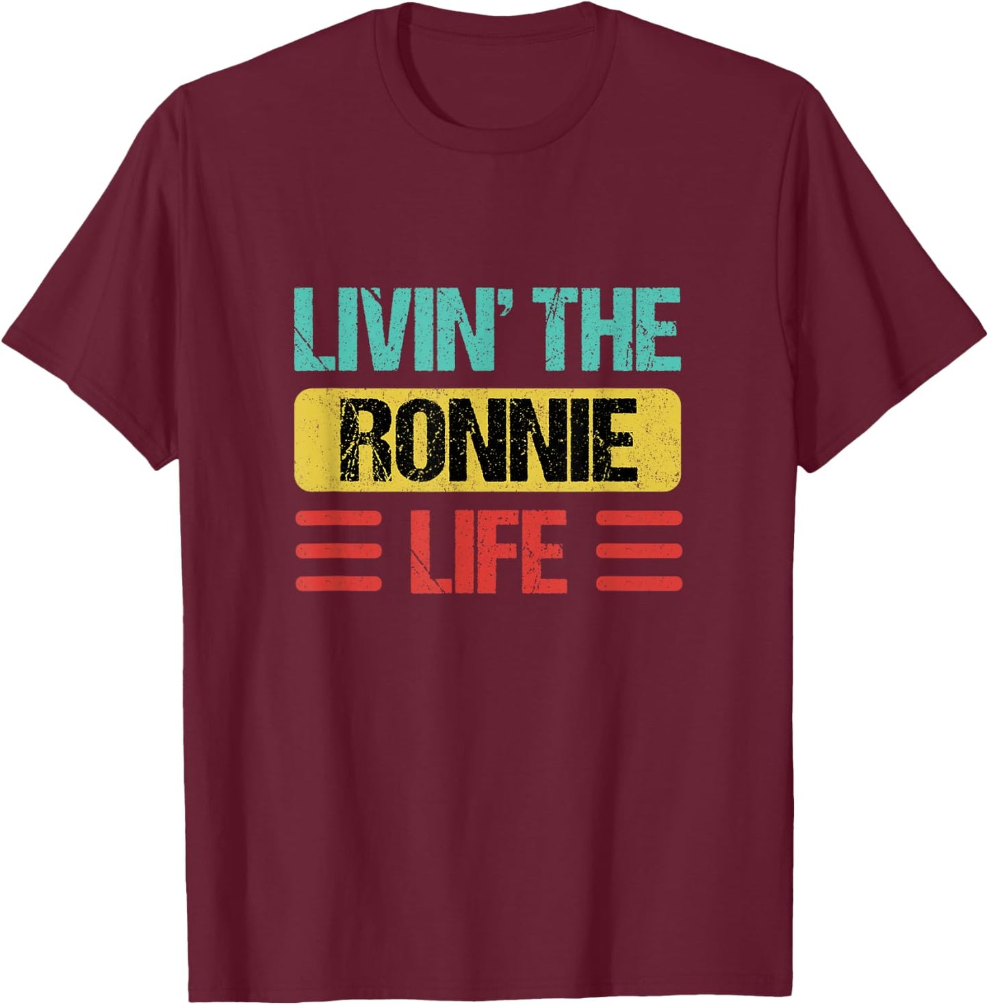 Ronnie Name T-Shirt - T-Shirt | Maroon