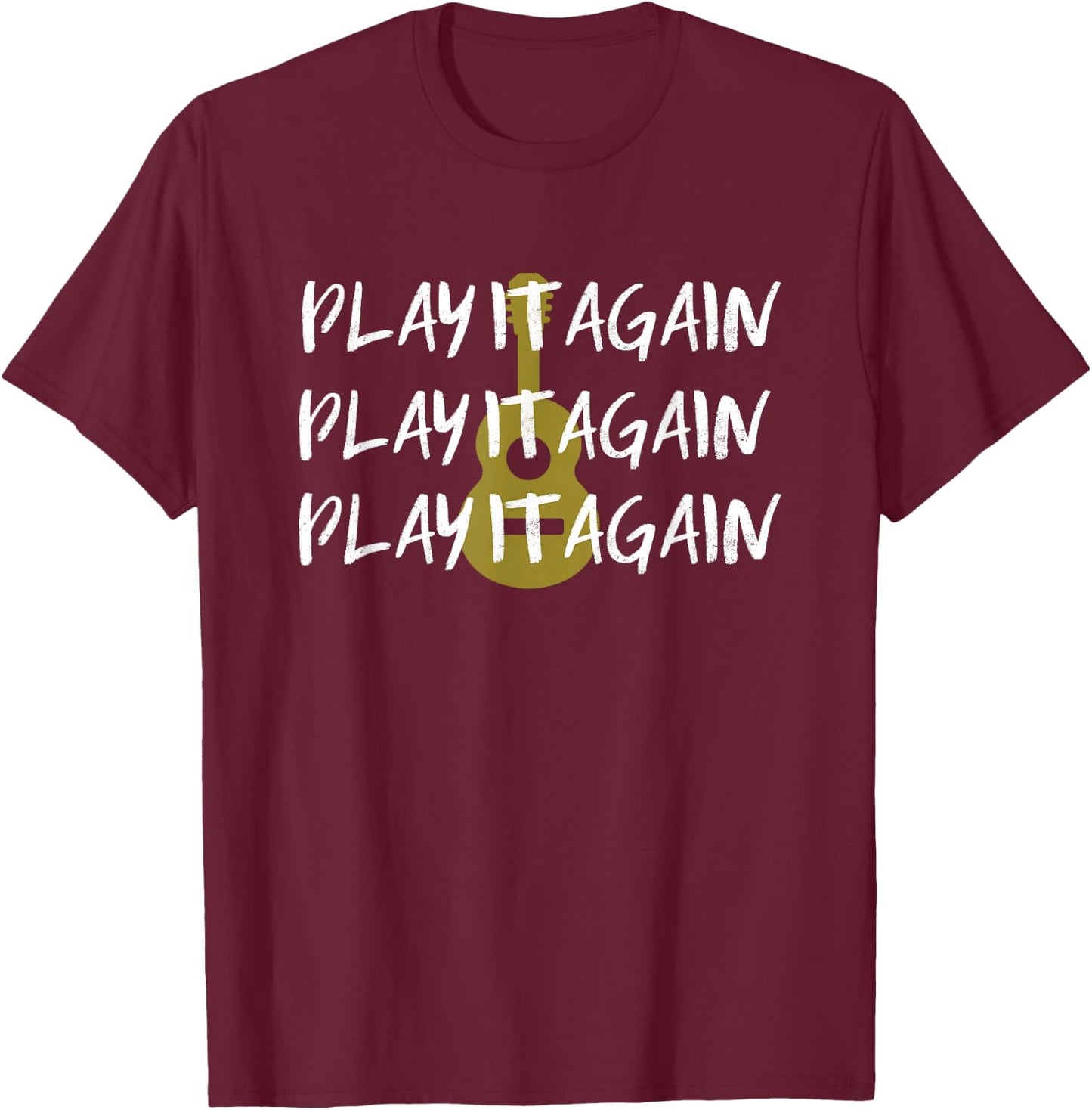 Play it again! Country Music T-Shirt - T-Shirt | Maroon