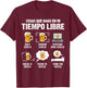 Camiseta Divertida Cerveza Cosas Que Hago Tiempo Libre T-Shirt - T-Shirt | Maroon