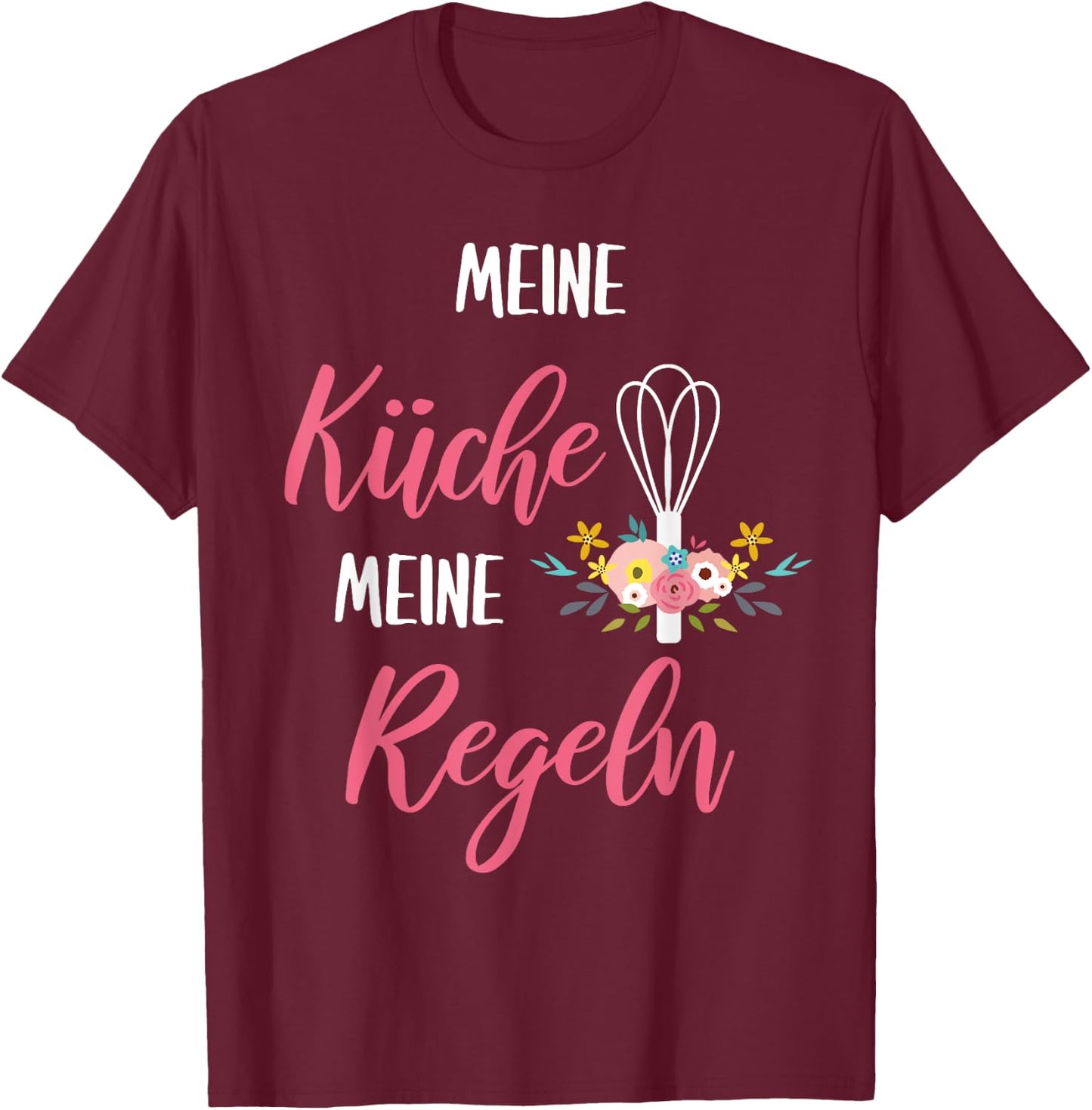 My Kitchen My Rules - Funny Chef Chef T-Shirt - T-Shirt | Maroon