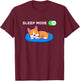 Sleep Mode On Funny Corgi Dog Kawaii Design T-Shirt - T-Shirt | Maroon