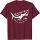 New Smyrna Beach: Shark Bite Capital Of The World Graphic T-Shirt - T-Shirt | Maroon