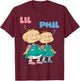 Mademark x Rugrats - Lil and Phil “The Deville’s” Twins Rugrats T-Shirt - T-Shirt | Maroon