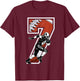I'm 7 Years Old Football Player 7th Birthday Boys Kids T-Shirt - T-Shirt | Maroon