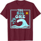 The Big One 1st Birthday Surf Family Matching T-Shirt - T-Shirt | Maroon