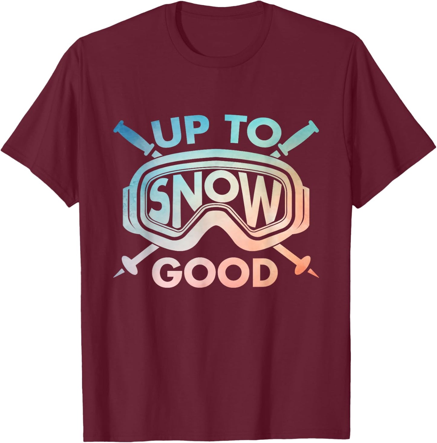 Cool Skiing Design Women Ski Skier Snow Skiing Lover T-Shirt - T-Shirt | Maroon