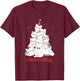 Cat Kitten meowy catmas Xmas Santa Claus Christmas Cats T-Shirt - T-Shirt | Maroon