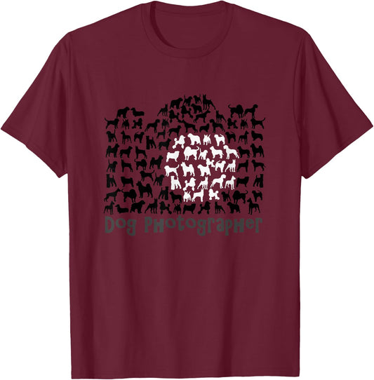 Dog Photographer Women Kids T-Shirt - T-Shirt | Maroon