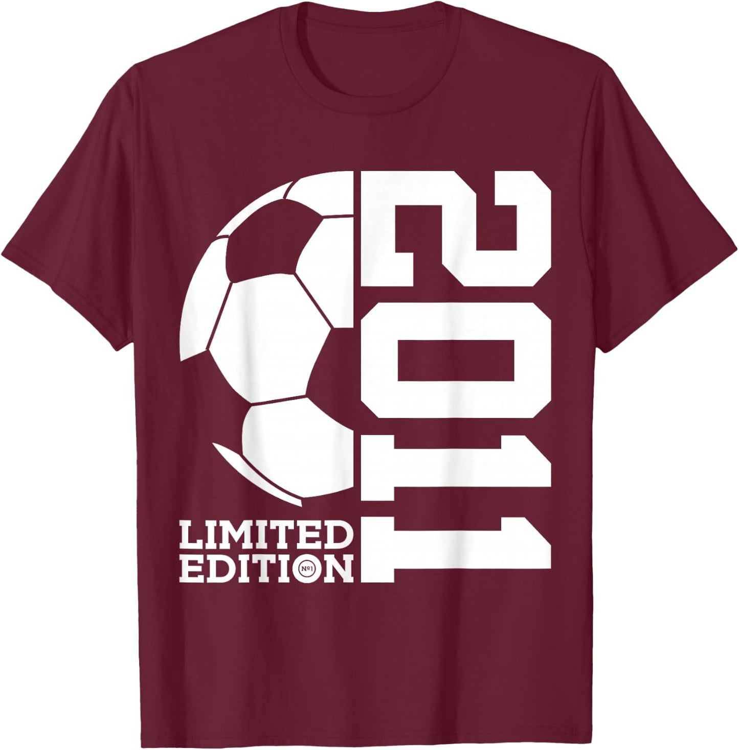 15th BIRTHDAY SOCCER LIMITED EDITION 2011 T-Shirt - T-Shirt | Maroon