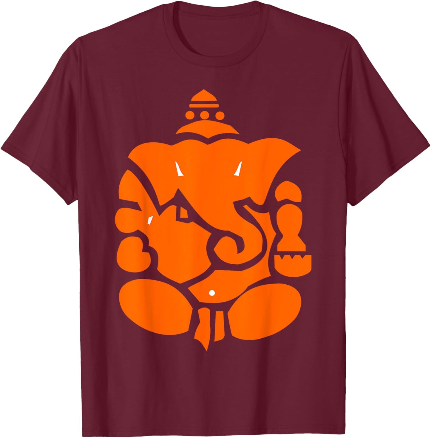 Hindu God Ganesha Ganesh T-Shirt - T-Shirt | Maroon