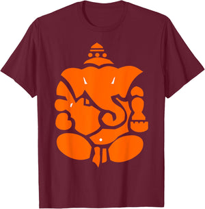 Hindu God Ganesha Ganesh T-Shirt - T-Shirt | Maroon