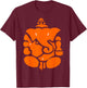 Hindu God Ganesha Ganesh T-Shirt - T-Shirt | Maroon