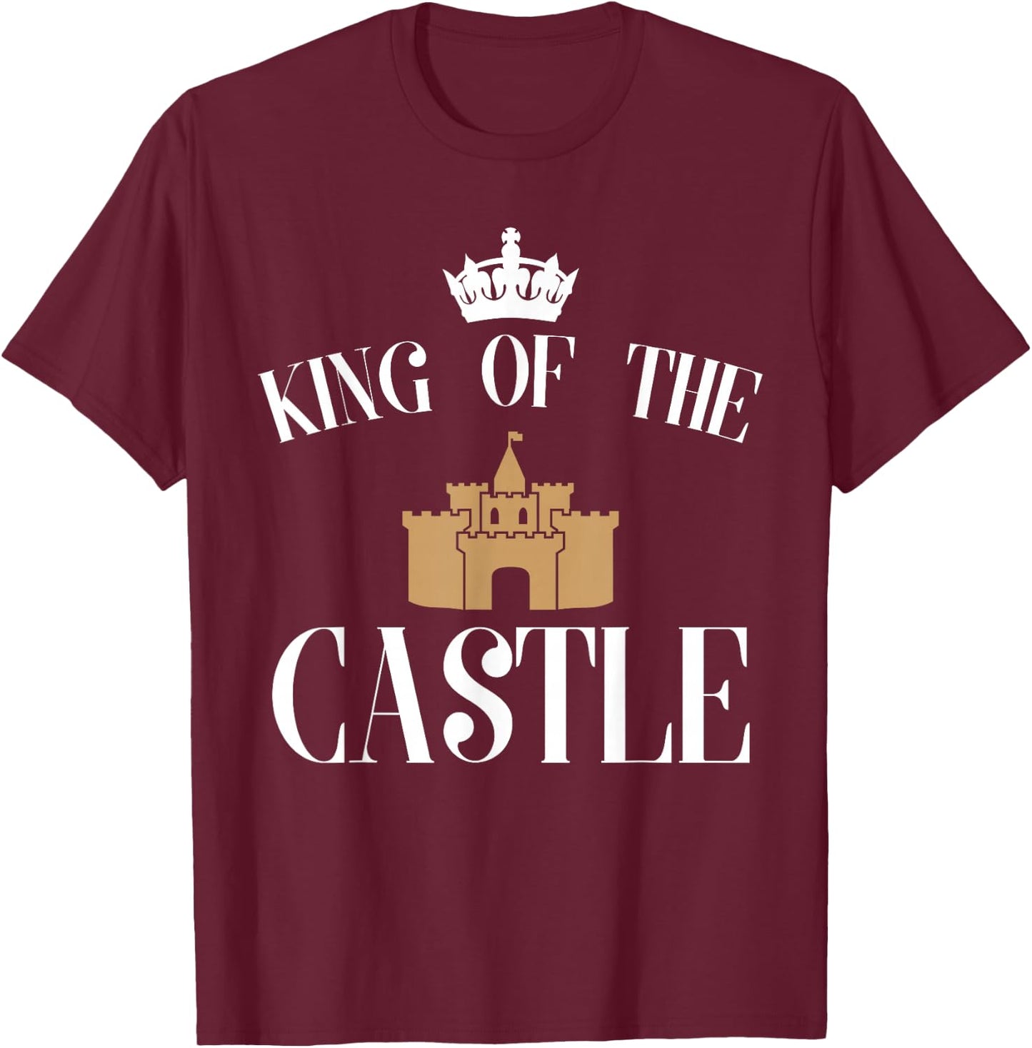 King Of The Castle Sandcastle T-Shirt - T-Shirt | Maroon